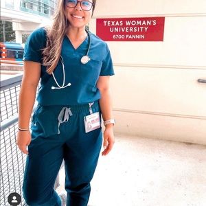 FIGS high waist jogger set scrubs